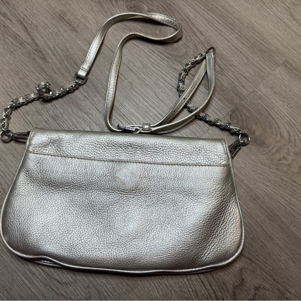 Tory Burch Silver Leather Crossbody - Picture 4 of 16